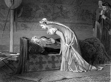 Cordelia comforts her father